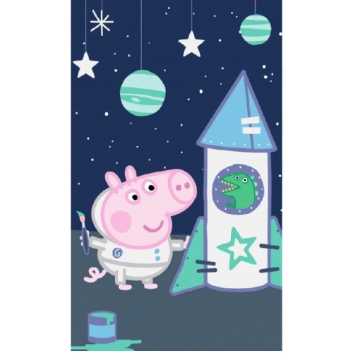 Памучна детска кърпа 30x50 PEPPA PIG за детска градина  | PAT45194