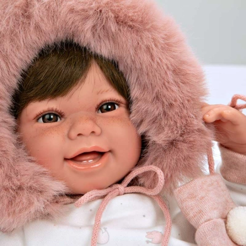 Детска кукла Зоуи в розово с аксесоари 45 см Реално тегло | PAT45257