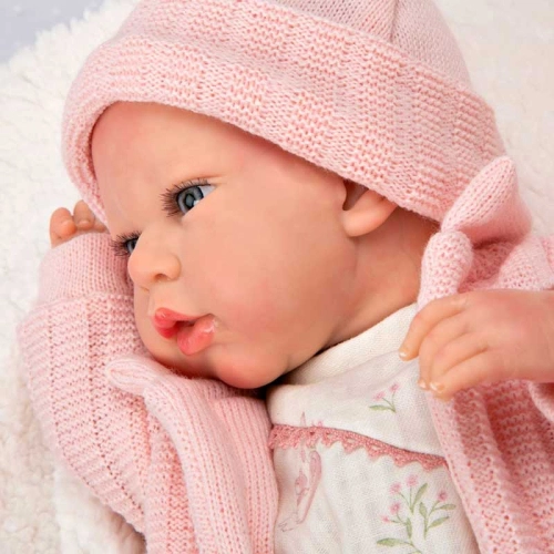 Детска кукла-бебе Марта с меко розово одеяло 40 см | PAT45272