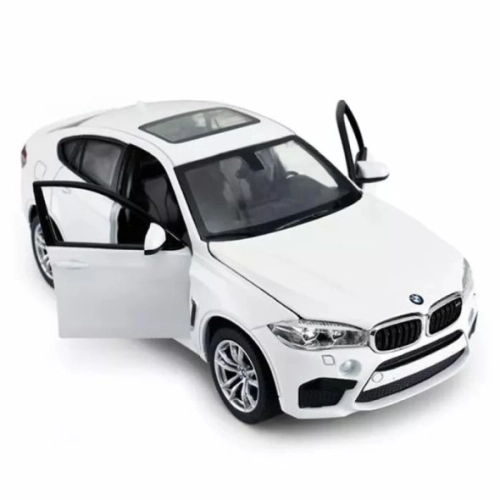 Детска бяла метална кола BMW X6M 1:24 | PAT45319