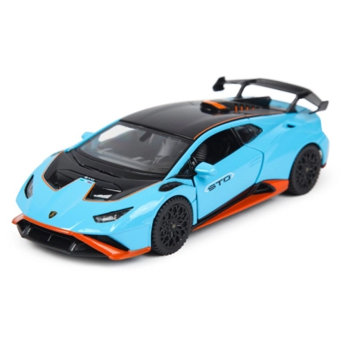 Детска синя кола Lamborghini Huracan със светлини и звуц | PAT45321