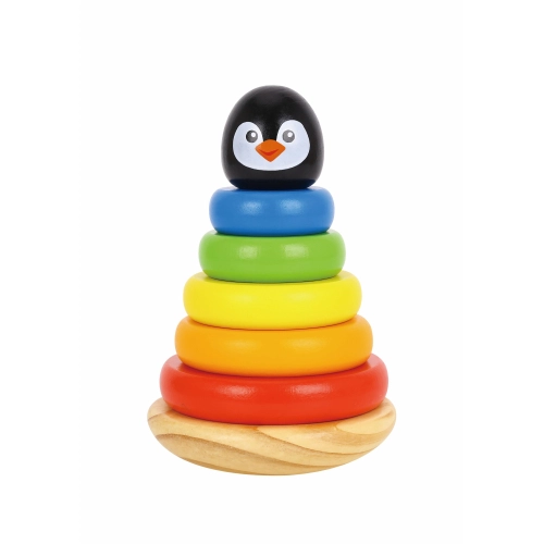 Бебешки дървени рингове Пингвин TKB502 | PAT45364