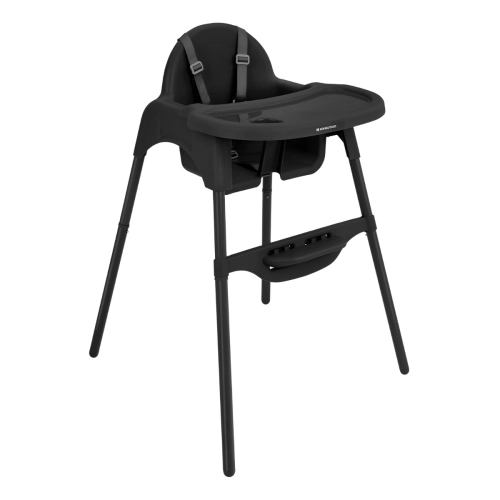 Детски черен стол за хранене 2в1 Jammy Black | PAT45477