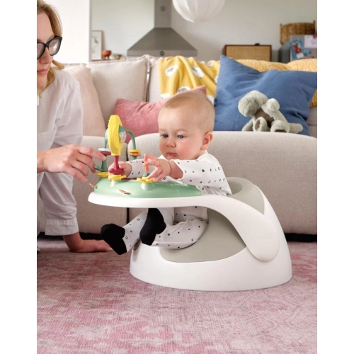 Детско столче за хранене Baby Snug с табла с играчки Clay PAT45932