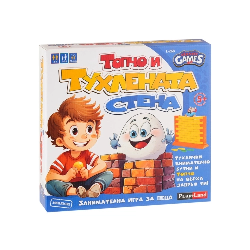 Детска занимателна настолна игра Топчо и тухлена стена | PAT46240