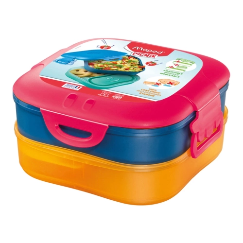 Детска червена кутия за храна MAPED Concept Kids 3в1 | PAT46403