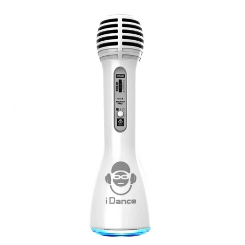 Детски бял Bluetooth микрофон със светлини и тонколона | PAT46706