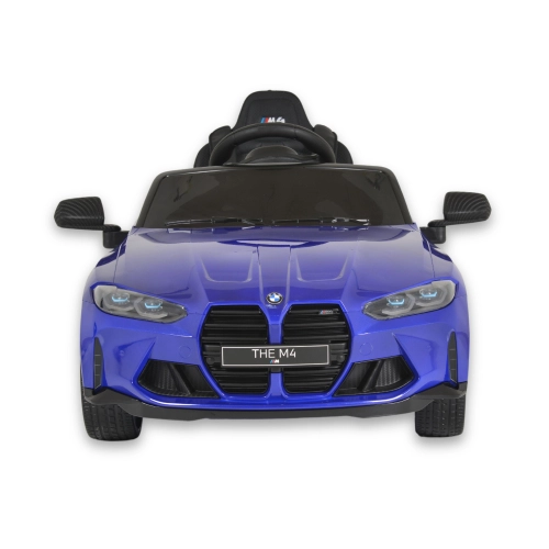 Детски акумулаторна кола BMW M4 син с предни светлини | PAT46726