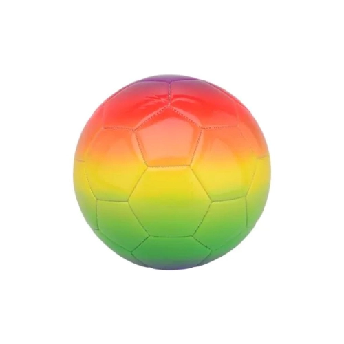 Детска цветна футболна топка от еко кожа Rainbow | PAT46869