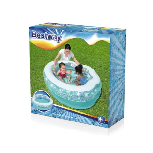 Детски надуваем блестящ басейн с 2 ринга Sparkle Shell | PAT46966