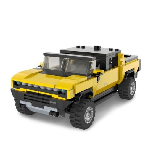 Детска играчка Жълт джип Hummer EV Bricks за сглобяване 1:30 | PAT46974