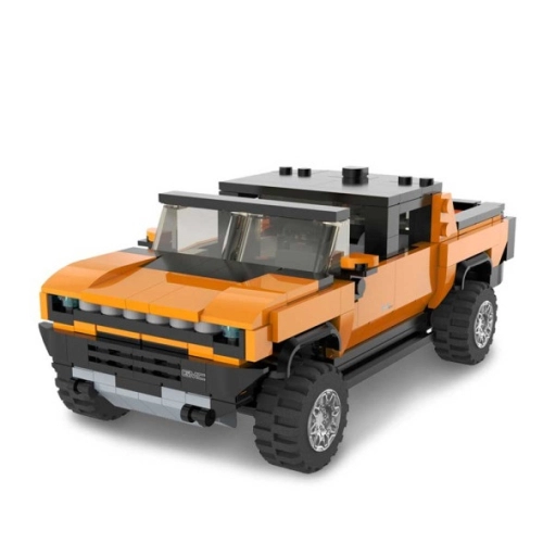 Детска играчка Оранжева джип Hummer EV Bricks за сглобяване | PAT46975