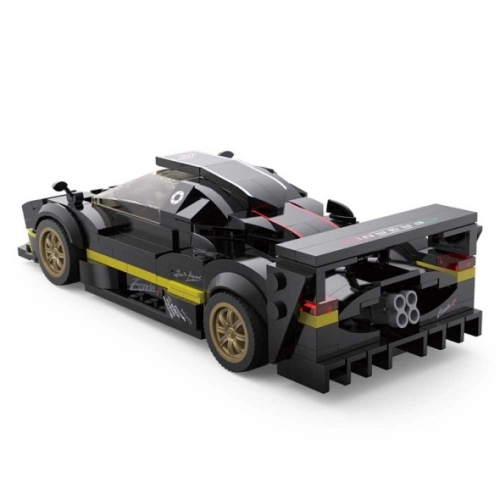 Детска играчка Черна кола Pagani Zonda R за сглобяване 1:28 | PAT46976