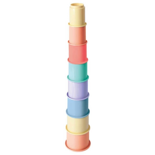 Бебешка образователна играчка Пирамида с чашки Rainbow | PAT47114