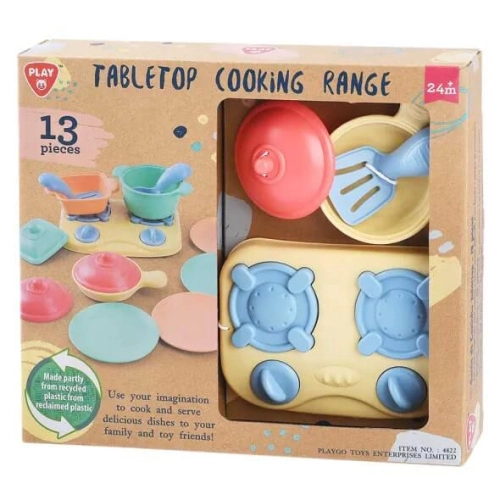 Детски реалистичен комплект Котлони с кухненски съдове 13ч. | PAT47116
