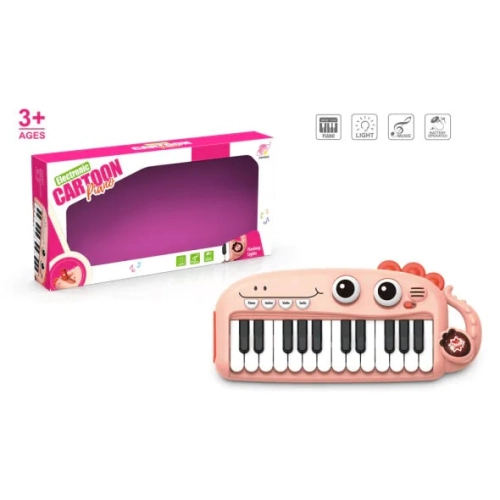Детско розово пиано с мелодии и светлини 24 клавиша | PAT47131