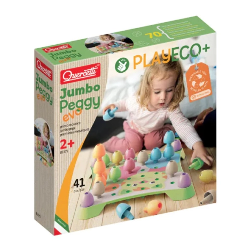 Детска занимателна мозайка 41 части Play Eco Jumbo Peggy Evo | PAT47147