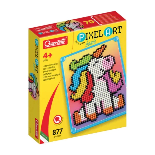 Детска образователна мозайка дребни части PIXEL ART Еднорог | PAT47151