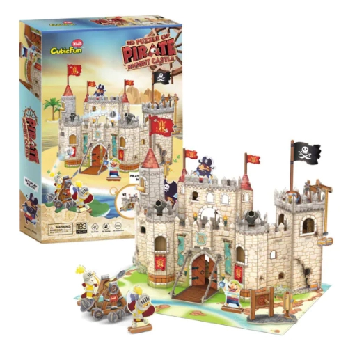 Детски развлекателен пъзел 3D Pirate Knight Castle 183 части | PAT47224