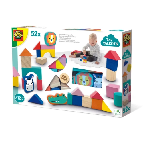 Детски забавен занимателен комплекр Дървени блокове | PAT47573