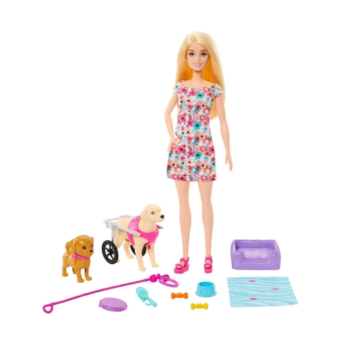 Детски комплект за игра Кукла Barbie На разходка с кученце | PAT47593