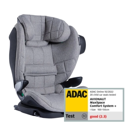 Детска бустерна седалка с облегалка MaxSpace Comfort +, Grey | PAT48741