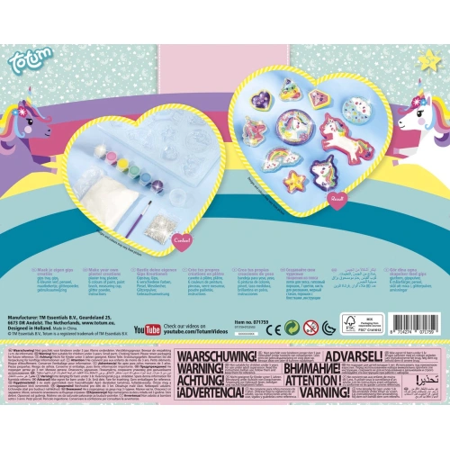 Творчески комплект за моделиране и рисуван - Еднорог 6ч. PAT50582