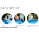 Надуваем басейн Easy Set 244 х 61см  - 5