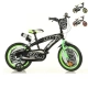 Детско колело с помощни колела BMX 14“ Black/Green 