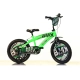 Детско зелено колело с помощни колела BMX 14“ Green 