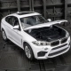 Детска бяла метална кола BMW X6M 1:24  - 3