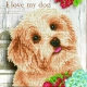 Детски диамантен гоблен I Love my Dog 7738 диаманта  - 2