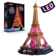 Пъзел 3D Eiffel Tower Paris Night Edition с LED светлини  - 1