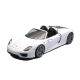 Детски модел на бяла кола 1:24 Porsche 918 Spyder 