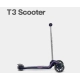 Детска лилава тротинетка с три колела scooTer T3  - 2