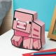 Детска розова лампа Minecraft Pig Box  - 4