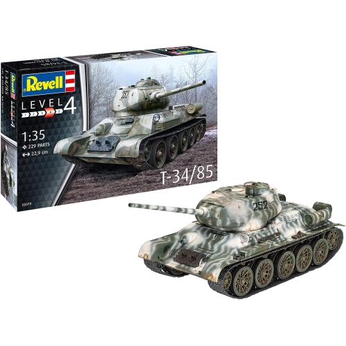 Детски сглобяем модел Съветски танк T-34/85 229 части | PAT52724