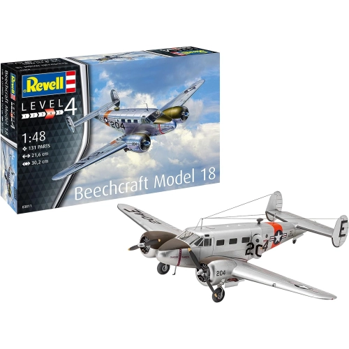 Детски сглобяем модел Beechcraft Model 18 131 части | PAT52726