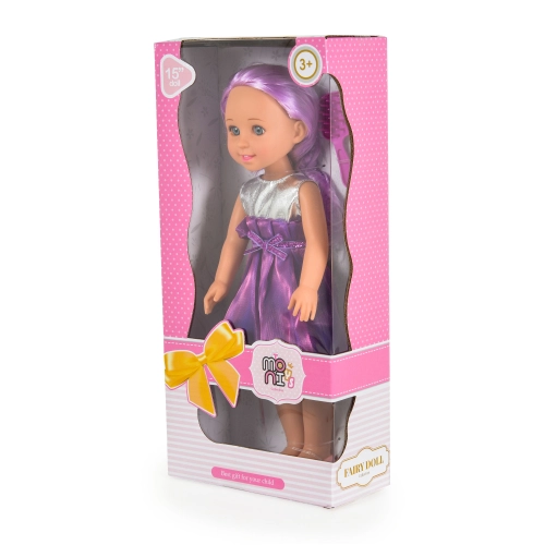 Детска реалистична кукла 38 cm Fairy Doll виолет | PAT52784