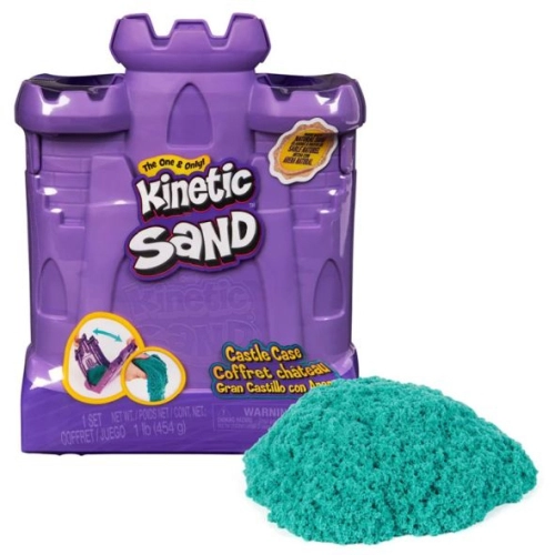 Детски комплект с кинетичен пясък Kinetic Sand Castle Case PAT55282