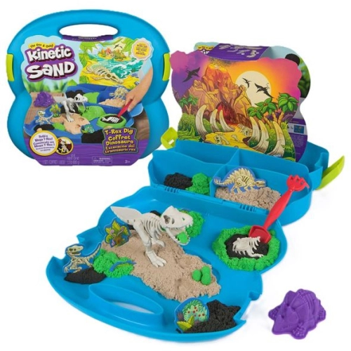 Детски комплект с кинетичен пясък Kinetic Sand T-Rex PAT55285