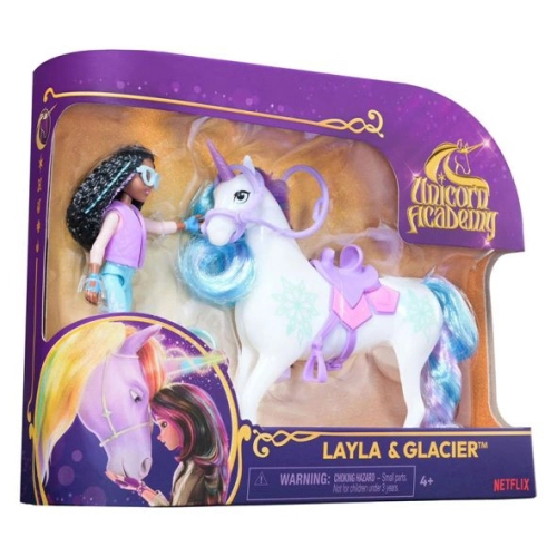 Сет Unicorn Academy Фигури с аксесоари Layla & Glacier PAT55306