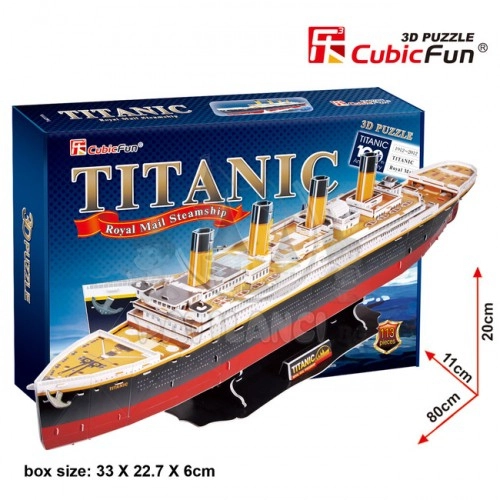Пъзел Cubic Fun 3D Кораб Titanic 113 части | P43398