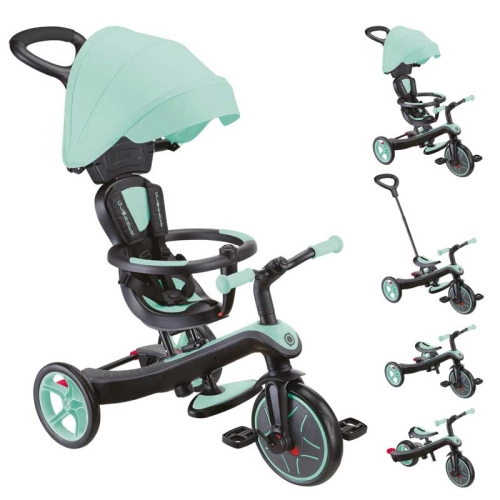 Детска триколка 4в1 Explorer Trike със сенник Ментово зелена PAT56983