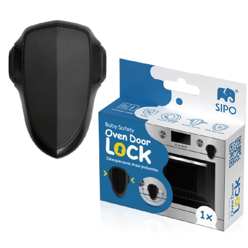 Универсален предпазител за фурна в черен цвят PAT57054