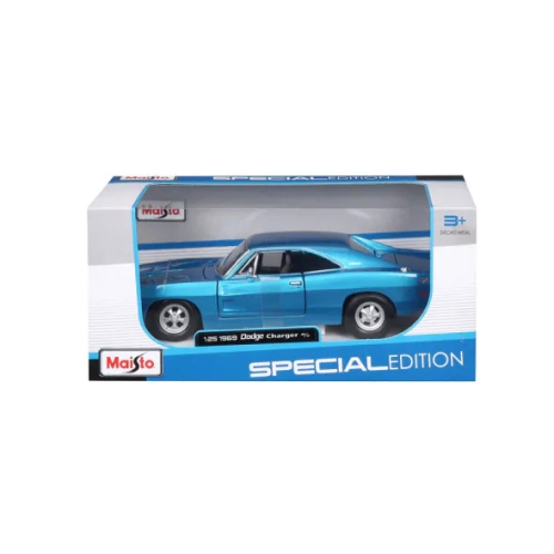 Детска синя кола 1969 Dodge Charger R/T SP Edition 1:25 PAT57073