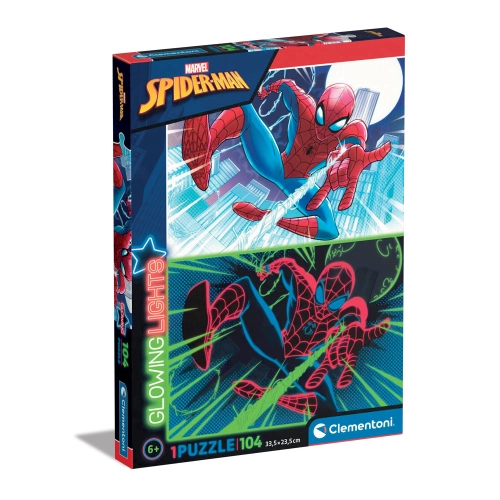 Детски занимателен пъзел Glowing Marvel Spiderman 104 части PAT57236