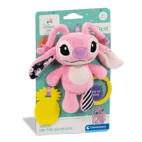 Бебешка розова плюшена дрънкалка Disney Stitch PAT57252