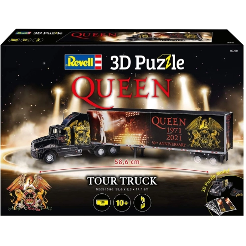 Детски занимателен 3D пъзел Камион и ремарке Queen PAT57319