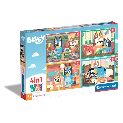 Комплект 4 броя детски занимателни пъзела Bluey PAT57416